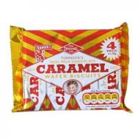 Tunnocks Caramel Wafer Biscuits (4 pack) 120g - Best Before: 07/2025 (10% OFF)